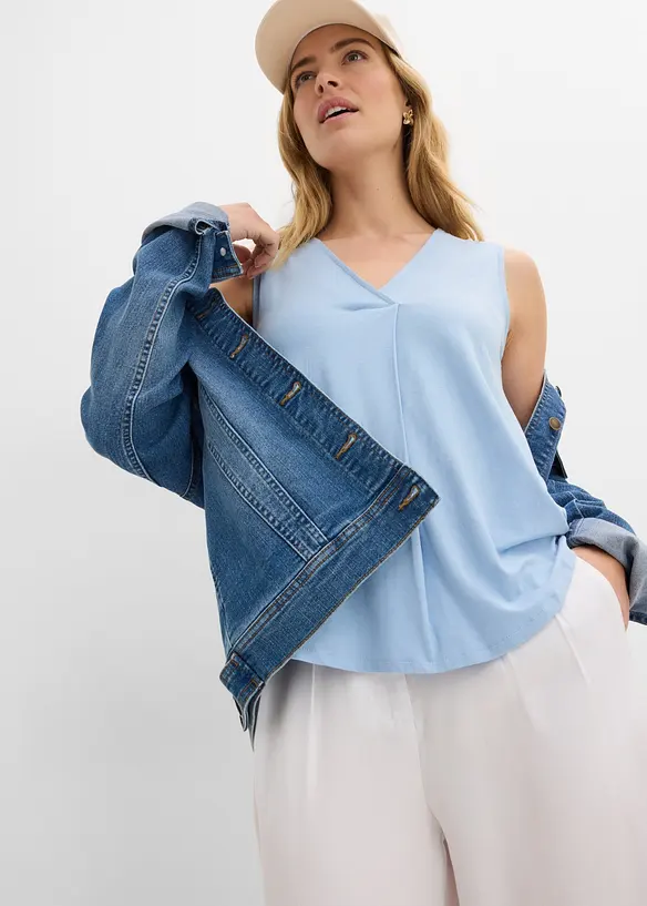 Linne i mjuk viskosmix, bonprix