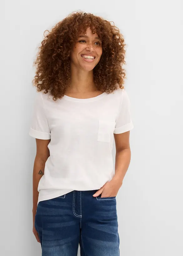 T-shirt av bomull, bonprix