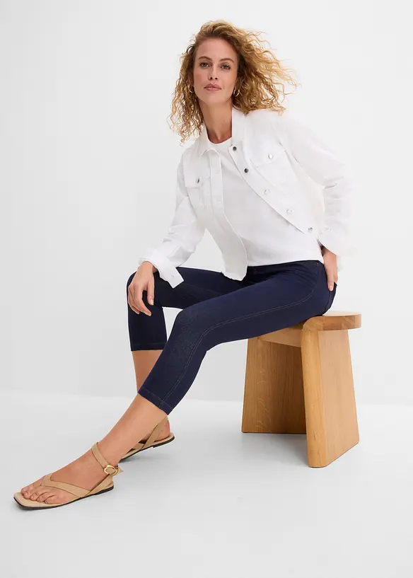 Caprileggings med jeanslook, bonprix