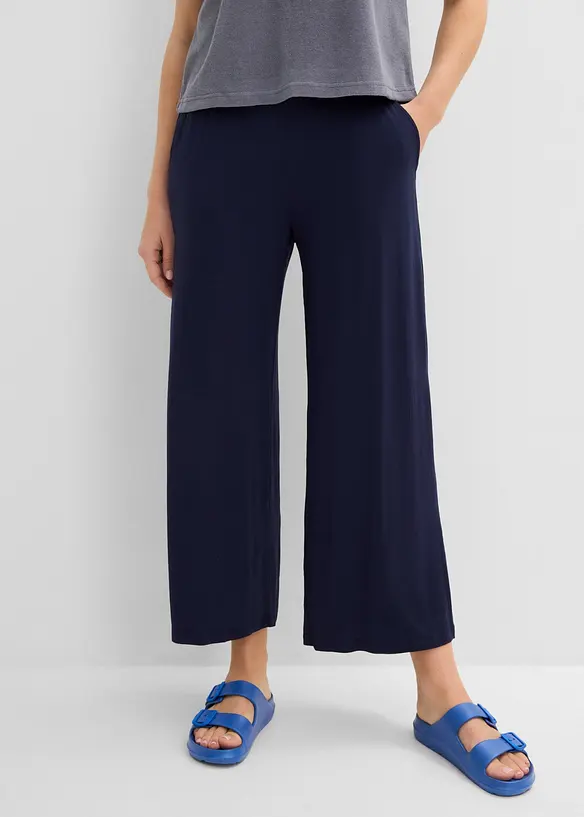 7/8-jerseybyxa av stretchig och f&ouml;ljsam viskos, bonprix