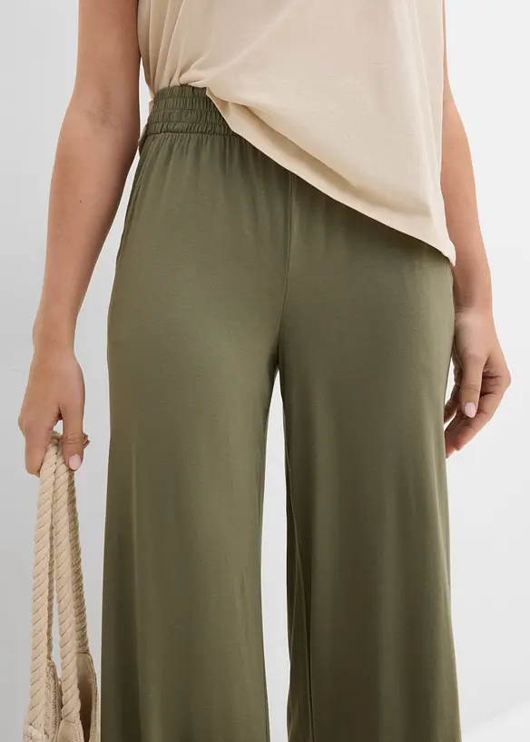 7/8-jerseybyxa av stretchig och f&ouml;ljsam viskos, bonprix