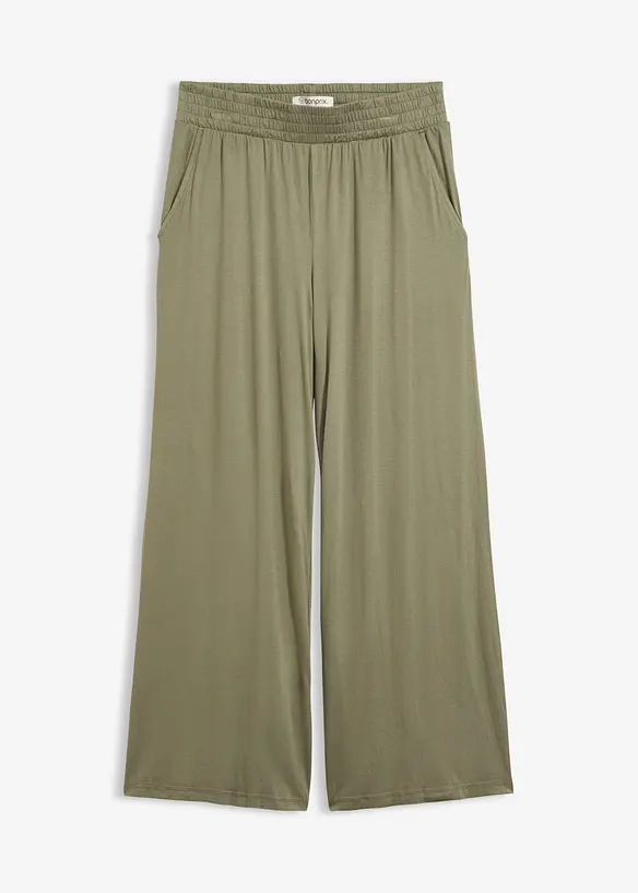 7/8-jerseybyxa av stretchig och f&ouml;ljsam viskos, bonprix