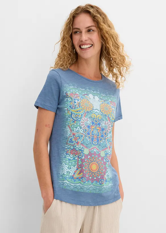 T-shirt av ren bomull, bonprix