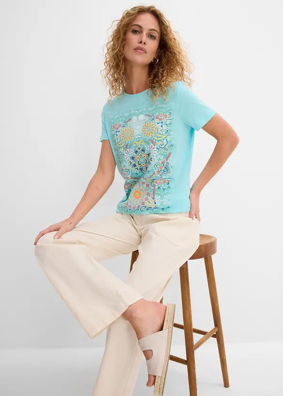 T-shirt av ren bomull, bonprix