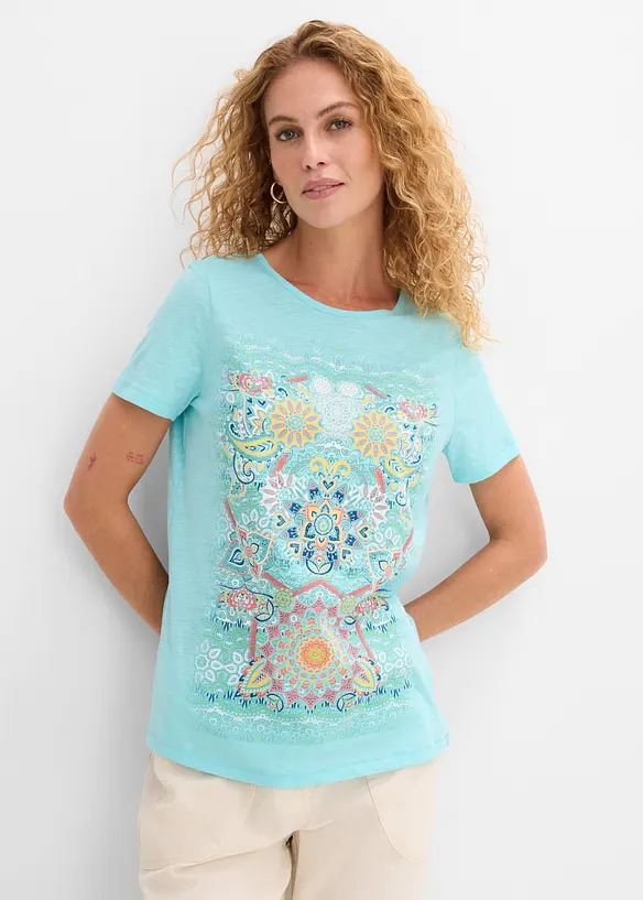 T-shirt av ren bomull, bonprix
