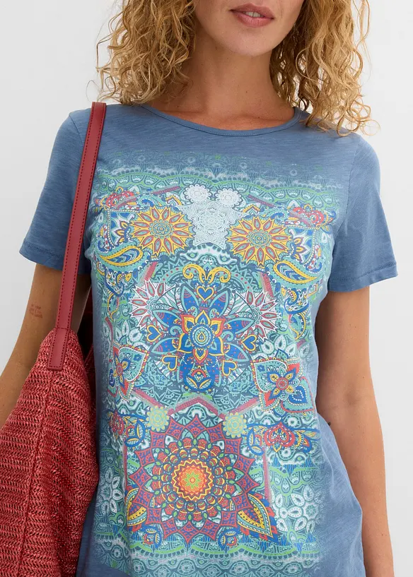 T-shirt av ren bomull, bonprix