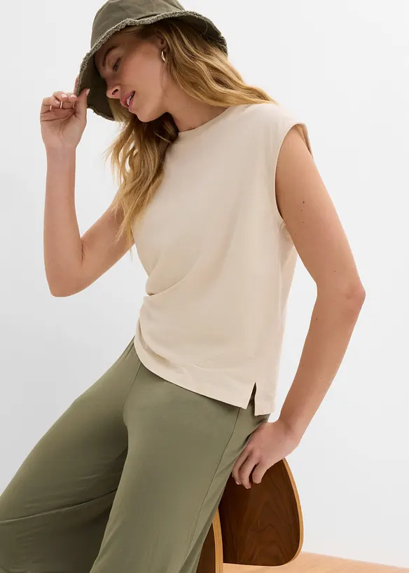 7/8-jerseybyxa av stretchig och f&ouml;ljsam viskos, bonprix