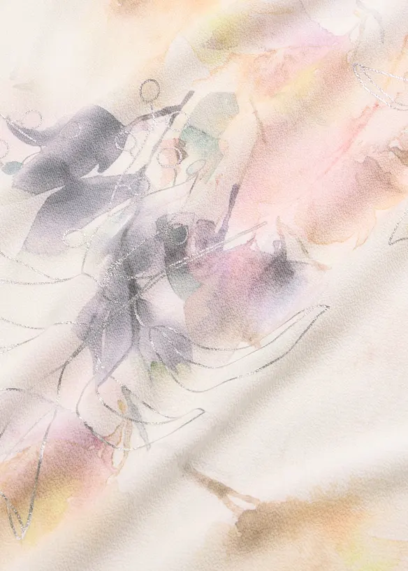 Blommig blustopp, bonprix