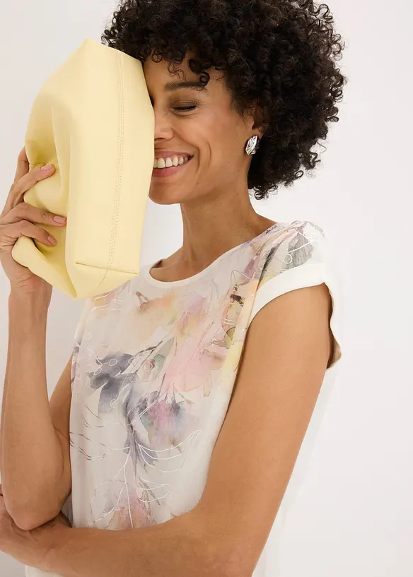 Blommig blustopp, bonprix