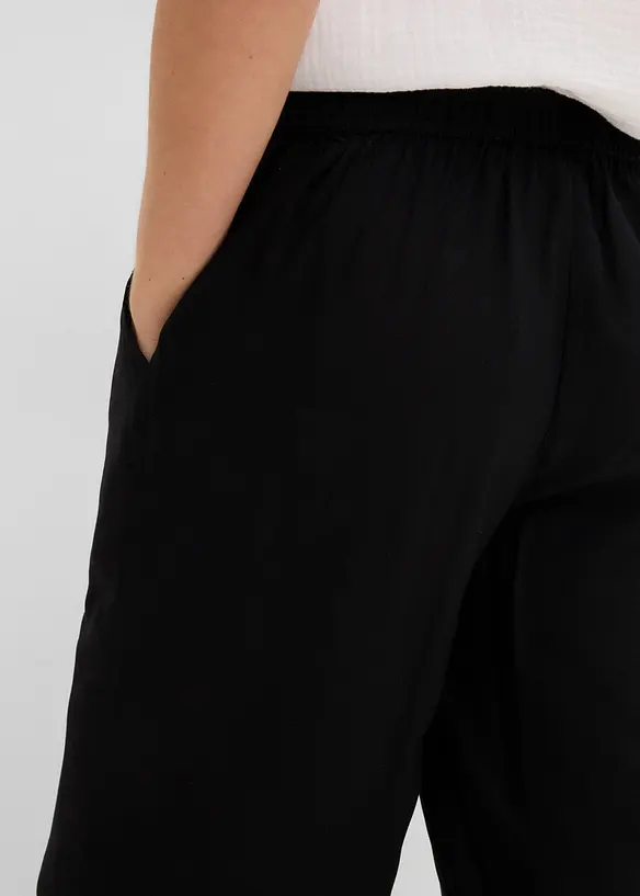 3/4-viskosbyxa med bekv&auml;m res&aring;rmidja, bonprix