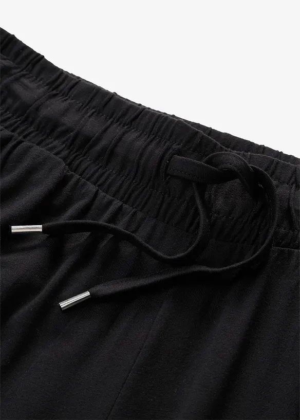 Jerseybyxa i b&ouml;ljande viskosmix, bonprix