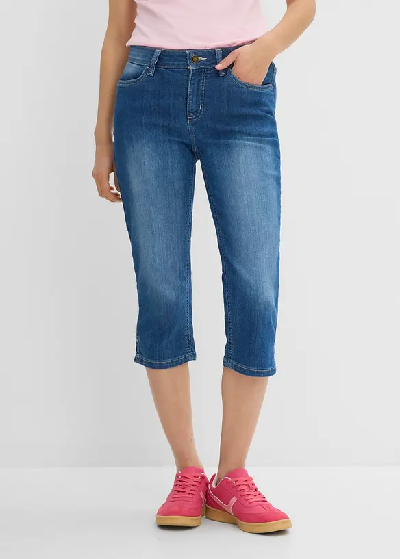 Stretchiga caprijeans (2-pack), bonprix