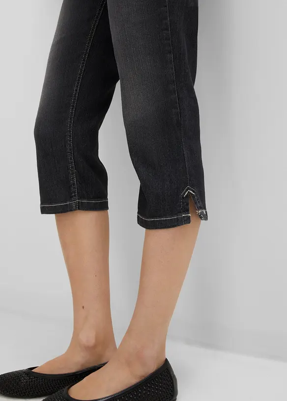 Stretchiga caprijeans (2-pack), bonprix