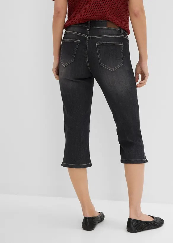Stretchiga caprijeans (2-pack), bonprix