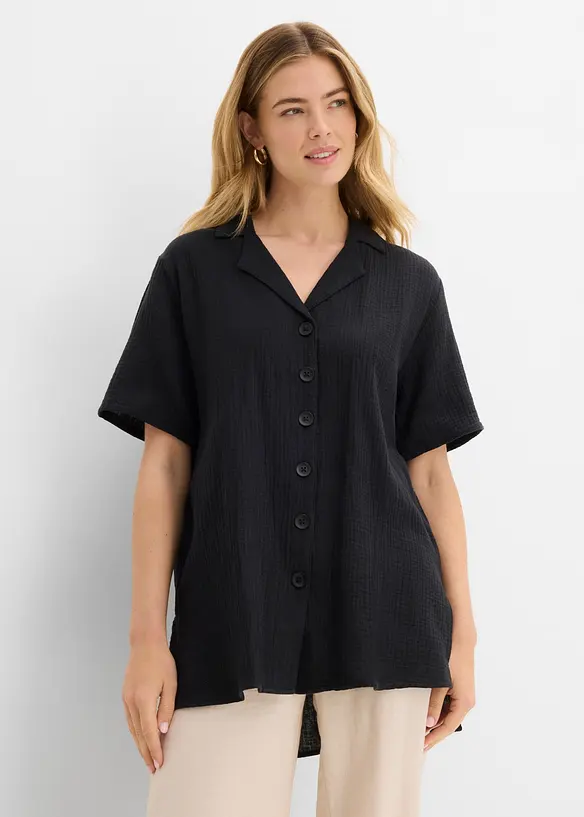 Skjortblus av muslin, bonprix