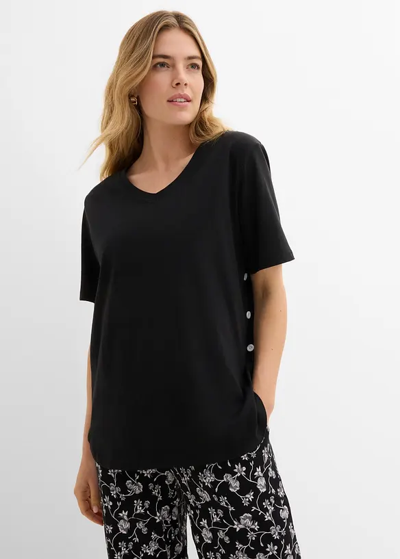 Vid T-shirt i ekologisk bomull, bonprix