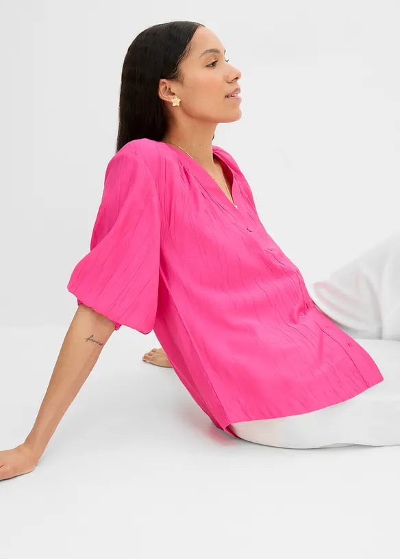 Oversizeblus av mjuk viskosmix, bonprix