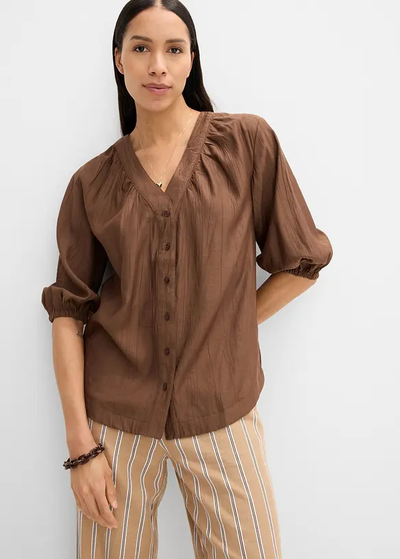 Oversizeblus av mjuk viskosmix, bonprix