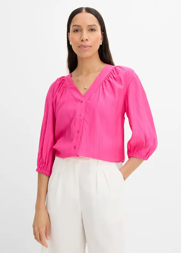 Oversizeblus av mjuk viskosmix, bonprix