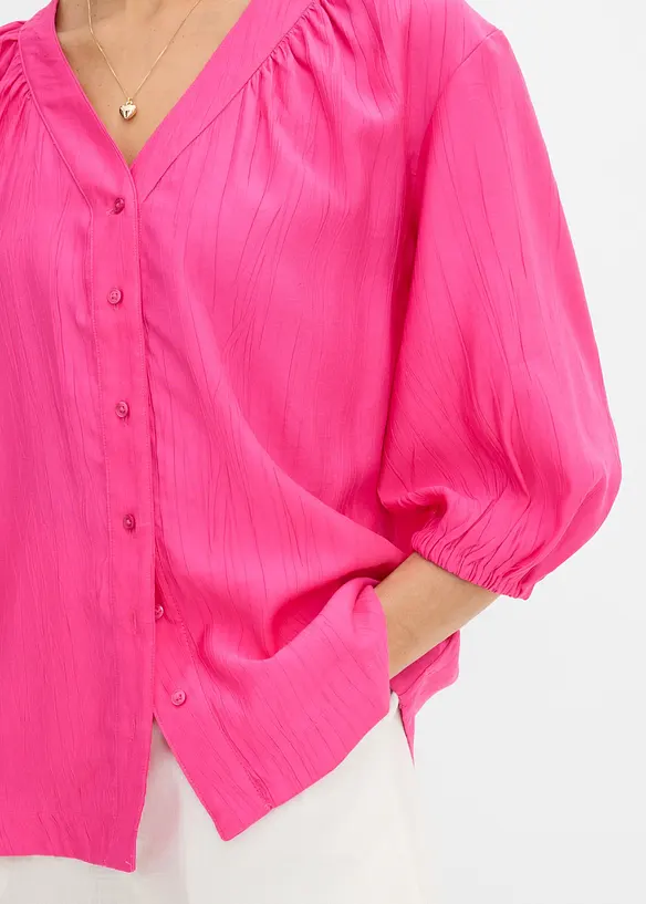 Oversizeblus av mjuk viskosmix, bonprix