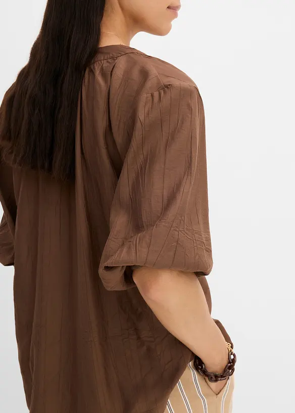 Oversizeblus av mjuk viskosmix, bonprix
