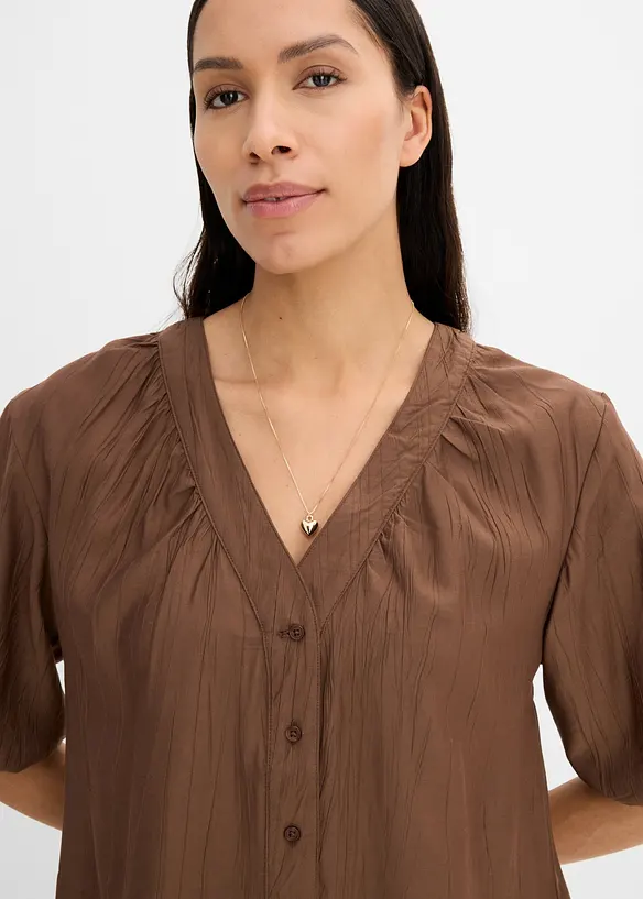 Oversizeblus av mjuk viskosmix, bonprix