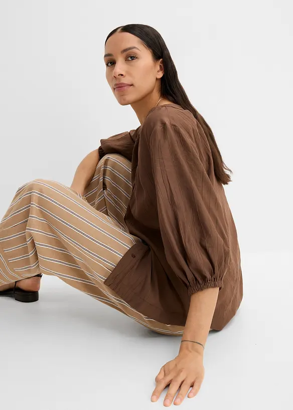 Oversizeblus av mjuk viskosmix, bonprix