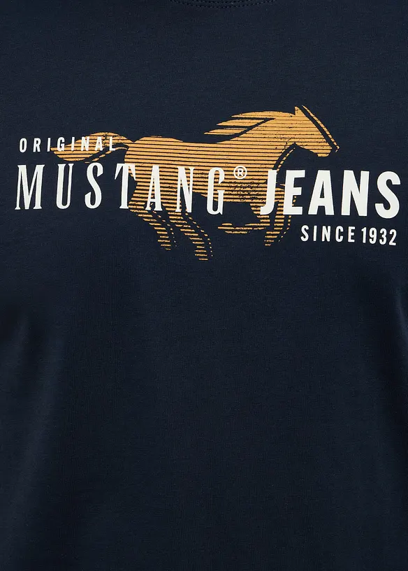 T-shirt Alex fr&aring;n Mustang av ekologisk bomull, Mustang Jeans