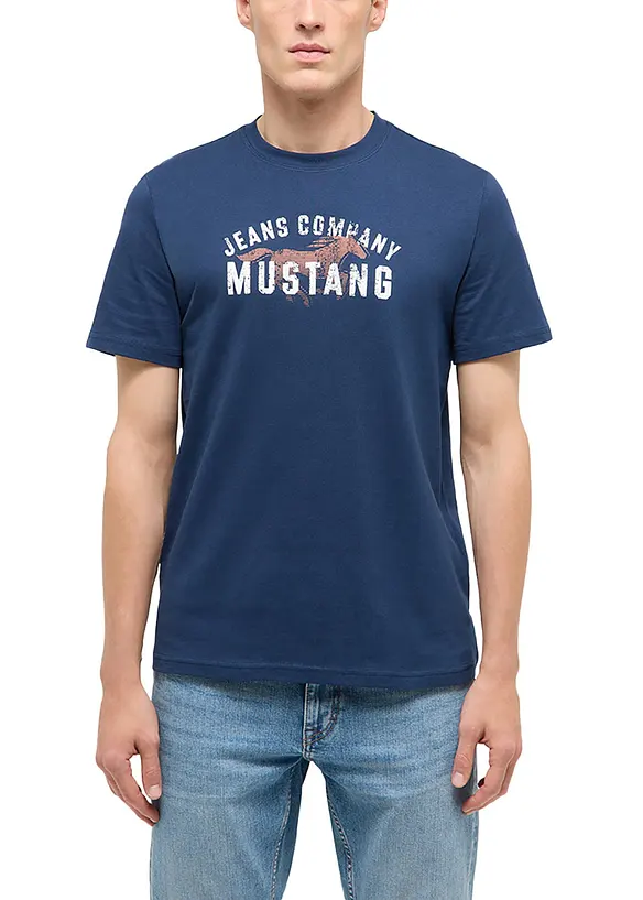Austin T-shirt i ekologisk bomull fr&aring;n Mustang, Mustang Jeans