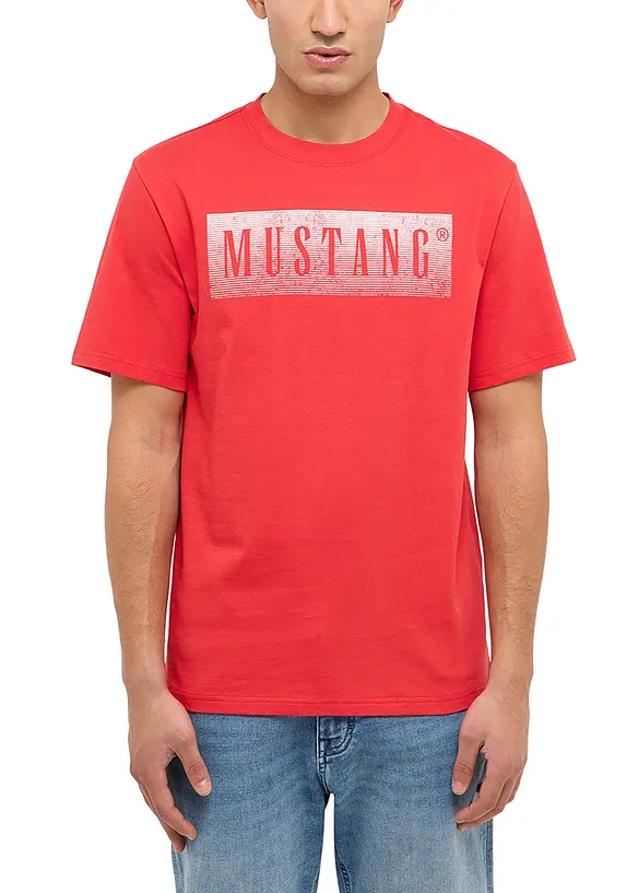 Austin T-shirt i ekologisk bomull fr&aring;n Mustang, Mustang Jeans
