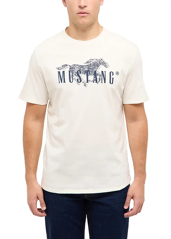 Austin T-shirt i ekologisk bomull fr&aring;n Mustang, Mustang Jeans