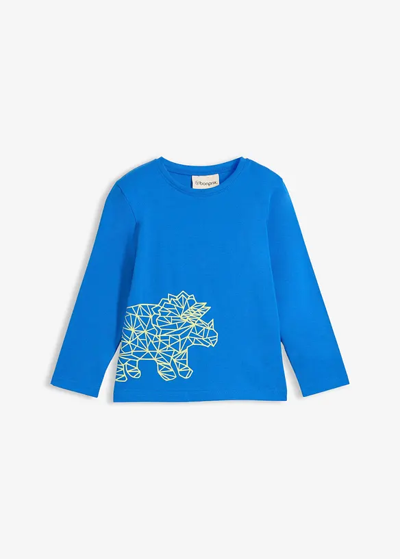 L&aring;ng&auml;rmad T-shirt i ren ekologisk bomull, bonprix