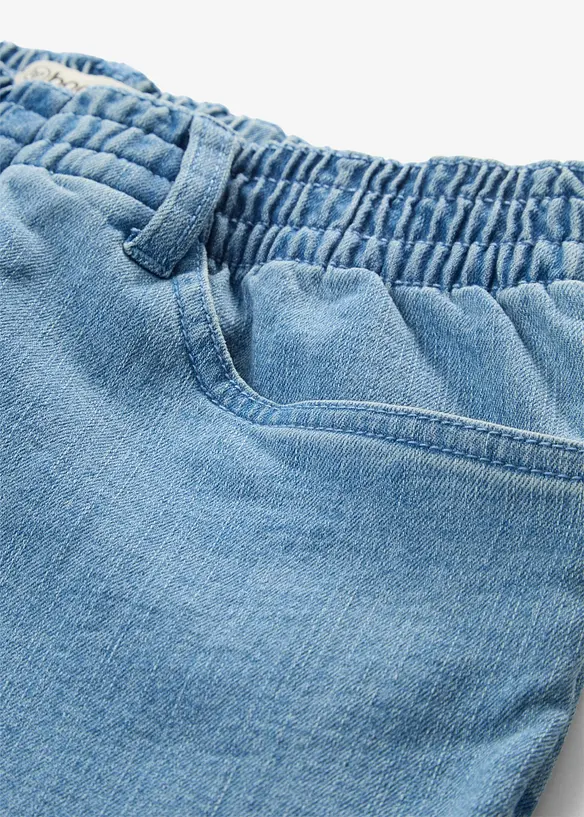 Jeans med bekv&auml;m medelh&ouml;g midja (2-pack), raka ben, bonprix