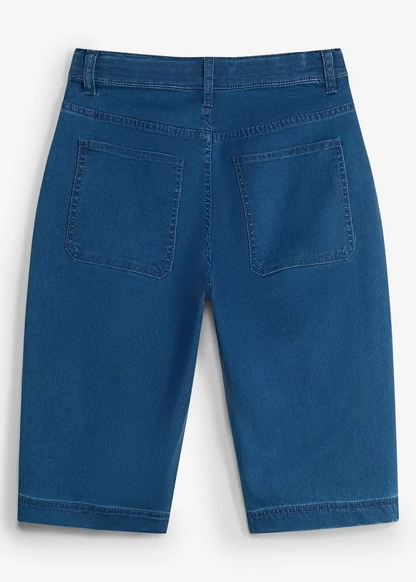 Jeansshorts med justerbar midja, Loose Fit, bonprix