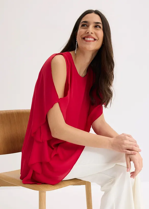 L&aring;ng blus i lager p&aring; lager-stil, bonprix