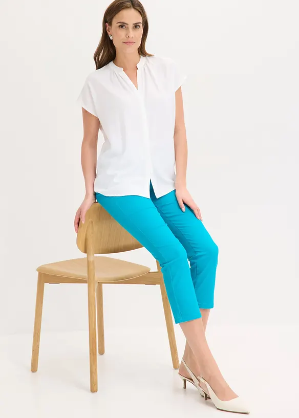 Stretchig dra p&aring;-byxa i 7/8-l&auml;ngd, bonprix