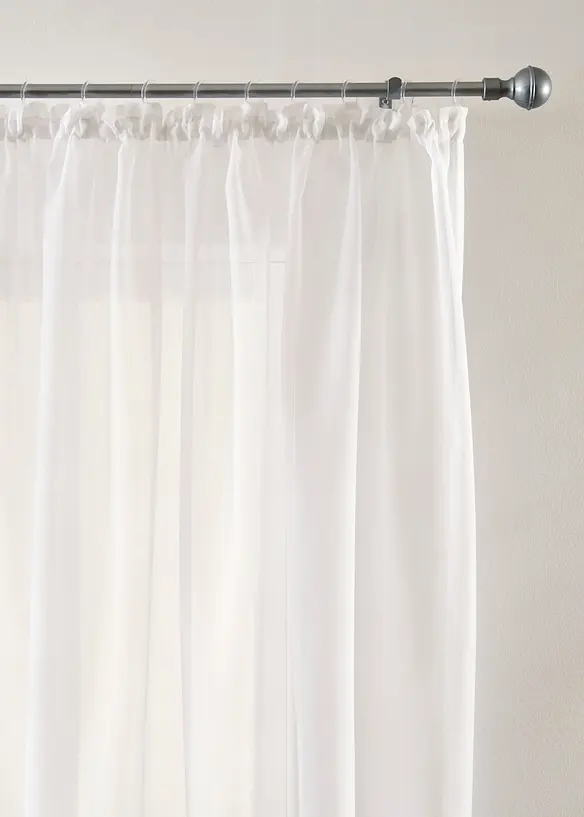 Gardin av luftig voile (1-pack), bonprix