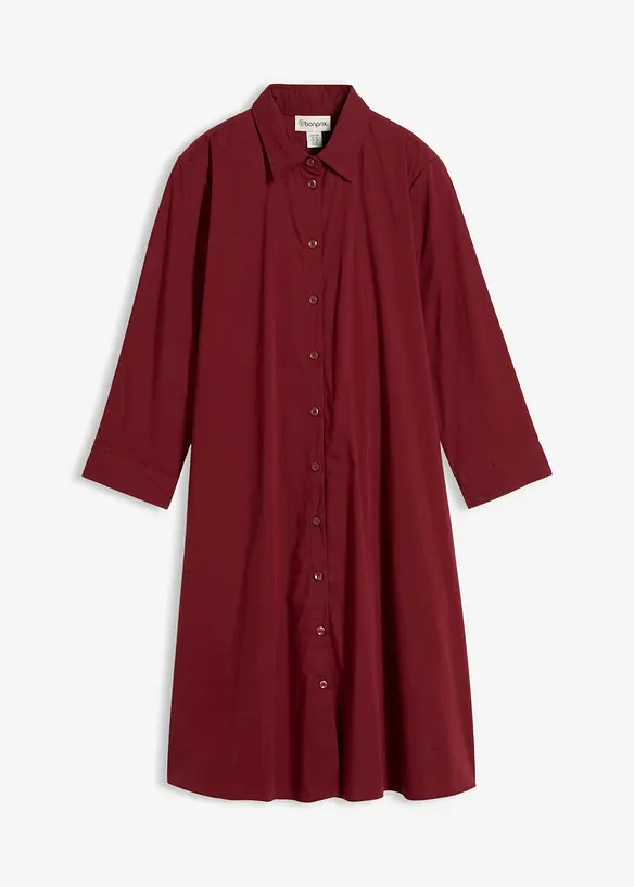 Skjortkl&auml;nning i poplin, bonprix