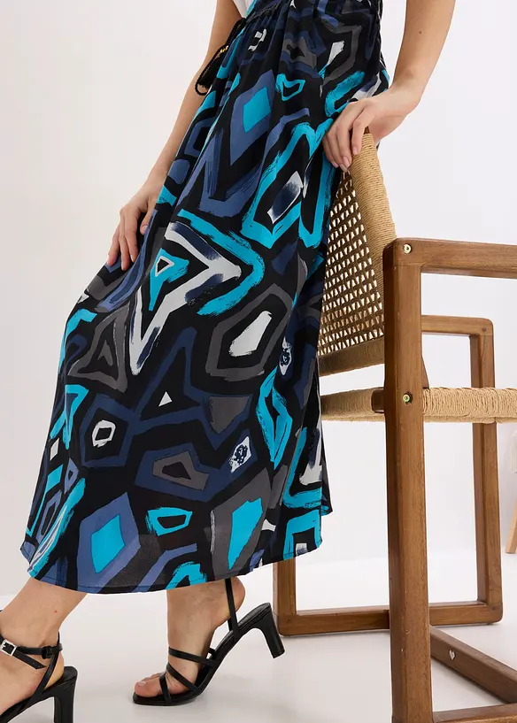 Maxikjol i viskos med mjukt fall, bonprix