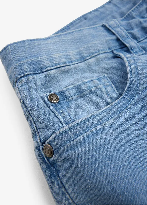 Caprijeans Mid Waist med reglerbar midja, bonprix