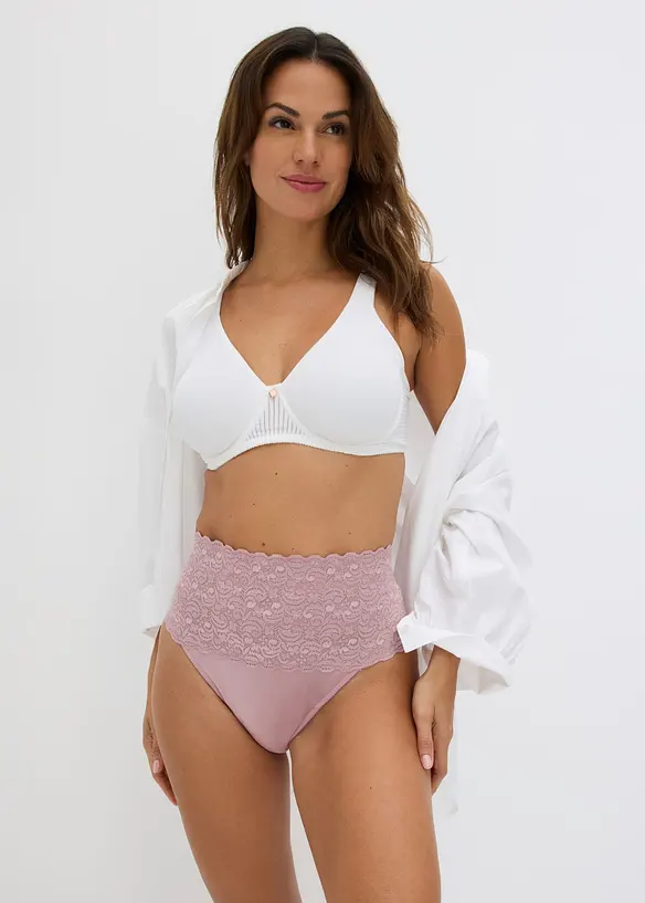 Stringtrosa med medelh&ouml;g formande effekt (2-pack), bonprix