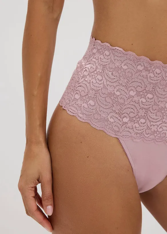 Stringtrosa med medelh&ouml;g formande effekt (2-pack), bonprix