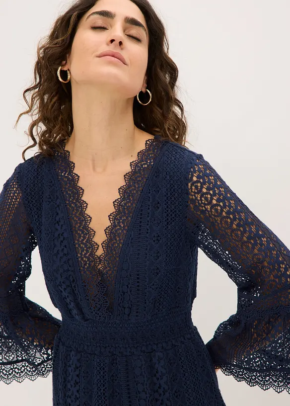 Maxikl&auml;nning i virkad stil, bonprix