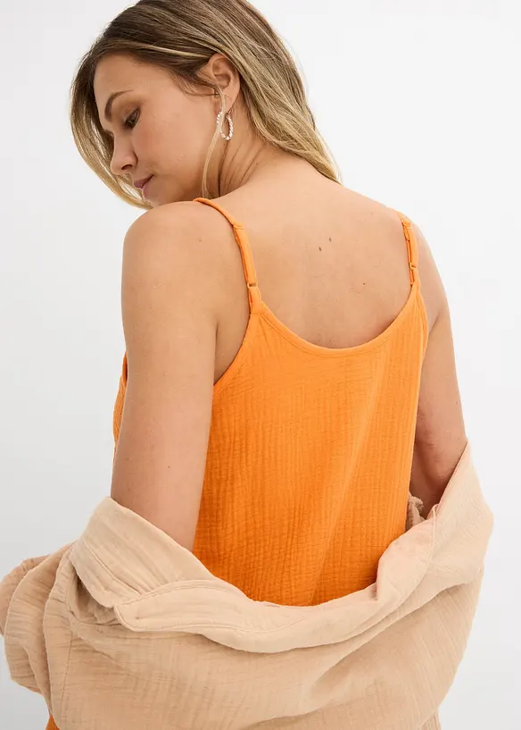 Muslinkl&auml;nning med smala axelband, bonprix