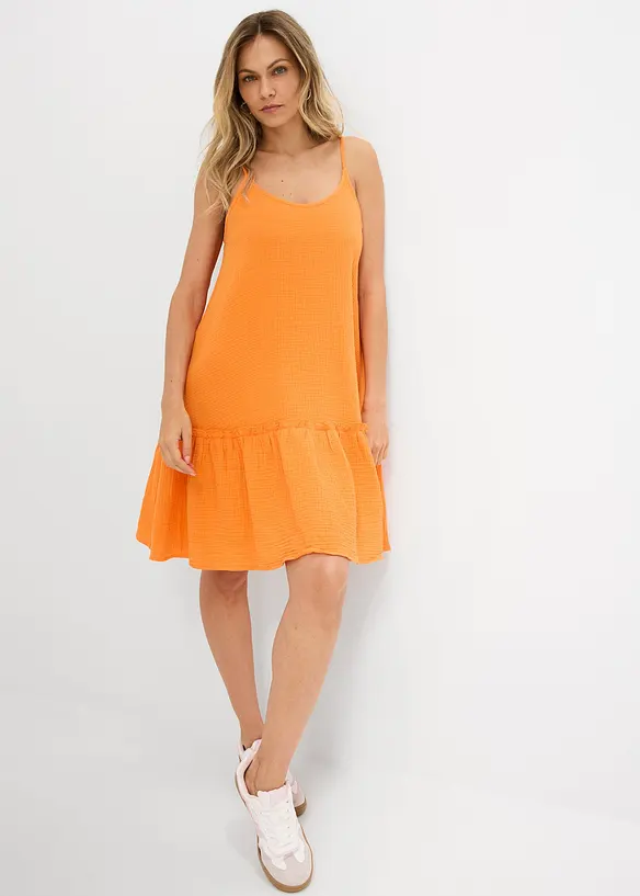 Muslinkl&auml;nning med smala axelband, bonprix