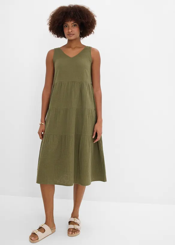 Muslinkl&auml;nning av bomull, bonprix