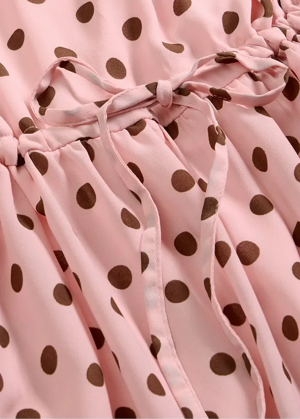 Mellanl&aring;ng kl&auml;nning med knytband, bonprix