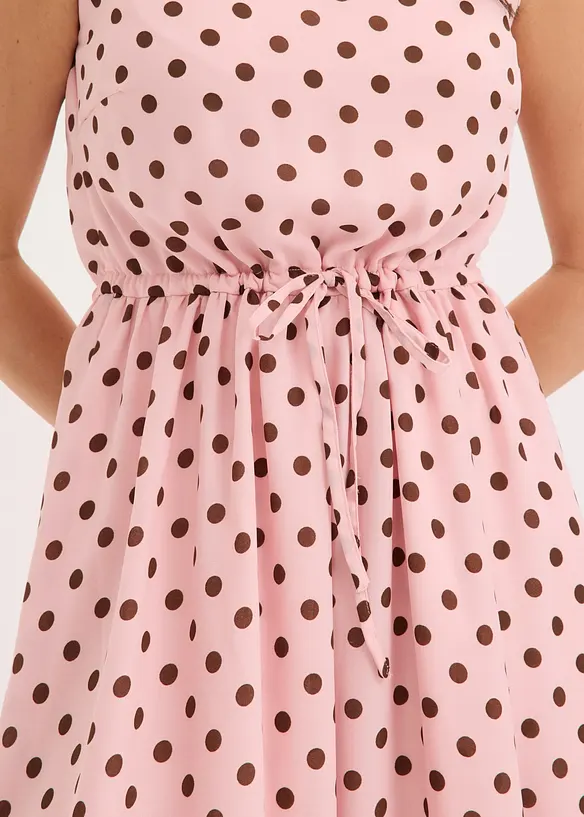 Mellanl&aring;ng kl&auml;nning med knytband, bonprix