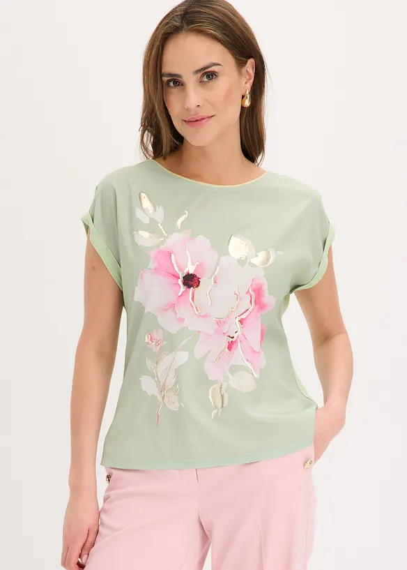 Topp med v&auml;vd inf&auml;llning, bonprix