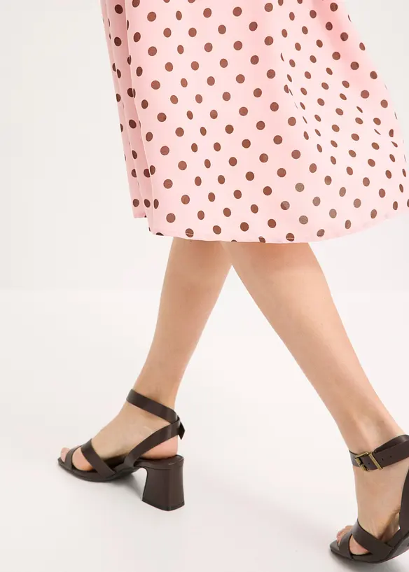 Mellanl&aring;ng kl&auml;nning med knytband, bonprix